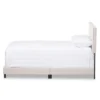 Full Hampton Modern And Contemporary Fabric Upholstered Bed Light Beige - Baxton Studio