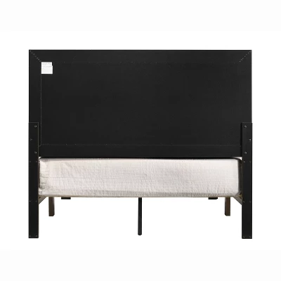 Culver Rustic Low Profile Bed Frame Walnut - MiBasics 4 Culver Rustic Low Profile Bed Frame Walnut - MiBasics - Image 4