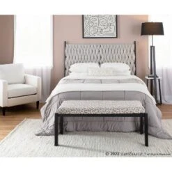 Braided Matisse Polyester/Metal Headboard - LumiSource -DreamNest Store GUEST 7becd823 4af9 4e31 84c1 368cb6cab005