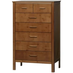 HOMCOM Tall Dresser For Bedroom, 7 Drawer Dresser, Chest Of Drawers With Bamboo Frame, Brown -DreamNest Store GUEST 7c3305ed d8a1 43fb b366 5acd73e25f84