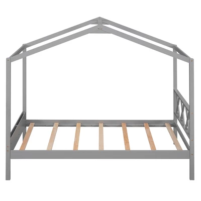 Twin Size Wood House Bed Frame With Storage Space-ModernLuxe 7 Twin Size Wood House Bed Frame With Storage Space-ModernLuxe - Image 7
