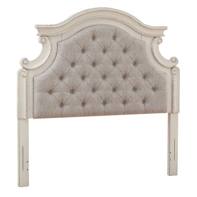 Realyn Upholstered Panel Headboard Beige - Signature Design By Ashley 5 Realyn Upholstered Panel Headboard Beige - Signature Design By Ashley - Image 5