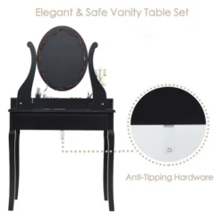 Costway Vanity Table Set W/10 Light Bulbs And Touch Switch Makeup Dressing Table -DreamNest Store GUEST 7d051a2d be97 4d00 a62a e0e462c6b7aa