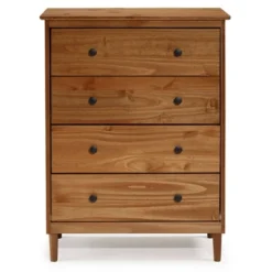 Stiva Classic Mid-Century Modern Vertical 4 Drawer Dresser - Saracina Home -DreamNest Store GUEST 7d52ef34 1e46 4920 a3a1 34d91177eaef