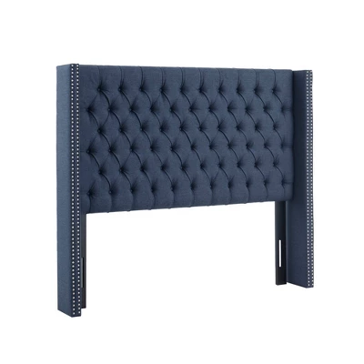 Queen Janice Upholstered Headboard Navy - Madison Park 2 Queen Janice Upholstered Headboard Navy - Madison Park - Image 2