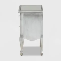 Leonie Wood And Mirrored Glass 2 Drawer Nightstand Silver - Baxton Studio 9 Leonie Wood And Mirrored Glass 2 Drawer Nightstand Silver - Baxton Studio -DreamNest Store GUEST 7dcd613b 3b91 470e 86b5 da040fb209b0