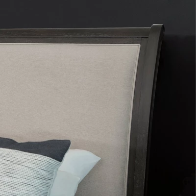 6pc Cindi Sleigh Bedroom Set Gray - Abbyson Living 4 6pc Cindi Sleigh Bedroom Set Gray - Abbyson Living - Image 4