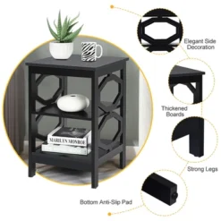 Costway 3-tier Nightstand Sofa Side End Accent Table Storage Display Shelf WhiteBlackEspressoGrey -DreamNest Store GUEST 7e81bf20 d0b6 40a1 ae3c f96b8f1f0d3c