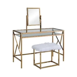 Burdette Contemporary Vanity Table Set - HOMES: Inside + Out 6 Burdette Contemporary Vanity Table Set - HOMES: Inside + Out -DreamNest Store GUEST 82028cd3 4f76 4f67 8d33 7822f0082f83