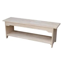 Brookstone Bench Unfinished - International Concepts -DreamNest Store GUEST 822e31a1 e55e 4c80 a74a f09c9f36cabc