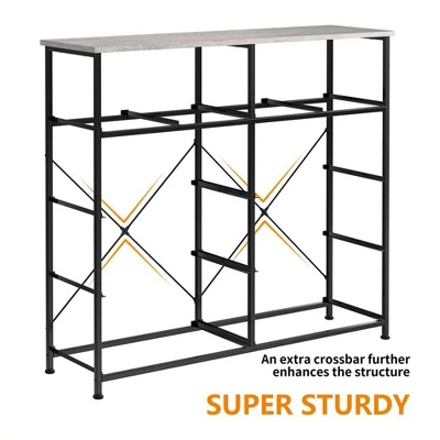 REAHOME 10 Drawer Steel Frame Bedroom Storage Organizer Chest Dresser With Waterproof Top, Adjustable Feet, And Wall Safety Attachment, Dark Taupe 3 REAHOME 10 Drawer Steel Frame Bedroom Storage Organizer Chest Dresser With Waterproof Top, Adjustable Feet, And Wall Safety Attachment, Dark Taupe - Image 3