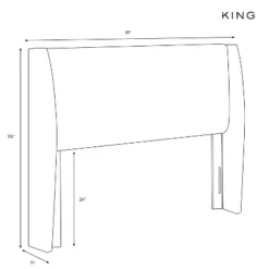 King Sandy Wingback Headboard Mystere - Skyline Furniture -DreamNest Store GUEST 833dec60 ea17 4518 8385 65721c8f0d43