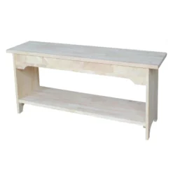 Brookstone Bench Unfinished - International Concepts -DreamNest Store GUEST 83439cf9 ef04 4d45 8dbb df98a3c5d25b