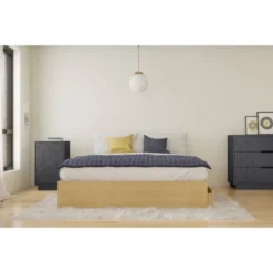 2pc Ballet Bedroom Set Natural Maple/Charcoal Gray - Nexera 7 2pc Ballet Bedroom Set Natural Maple/Charcoal Gray - Nexera -DreamNest Store GUEST 83faa837 1b20 4e83 88ed 7b90a0824343