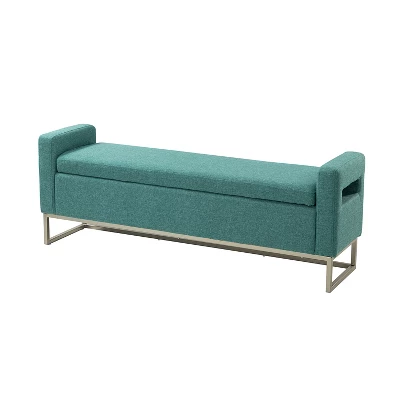 Jorge 59.1" Wide Storage Bench | ARTFUL LIVING DESIGN 2 Jorge 59.1" Wide Storage Bench | ARTFUL LIVING DESIGN - Image 2