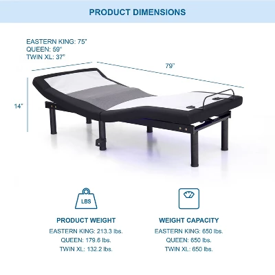 Harmony Adjustable Lumbar Bed Frame - Furniture Of America 3 Harmony Adjustable Lumbar Bed Frame - Furniture Of America - Image 3