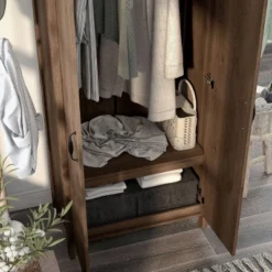 Andreasson Wardrobe Closet Distressed Walnut - HOMES: Inside + Out -DreamNest Store GUEST 85416f54 3e7c 43b4 982d cb5077a3f410