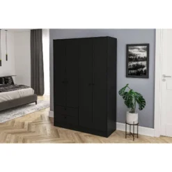 Denmark 4 Door 2 Drawer Wardrobe - Polifurniture -DreamNest Store GUEST 854d0233 8fa4 4465 8271 11df2d2b036e
