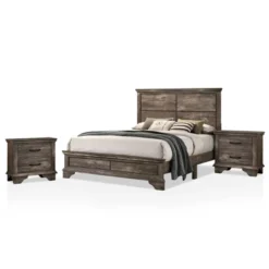3pc Jacobi Bed With 2 Nightstands Gray - HOMES: Inside + Out 13 3pc Jacobi Bed With 2 Nightstands Gray - HOMES: Inside + Out -DreamNest Store GUEST 8556dd56 5ac4 4897 9194 940c93aa7a84