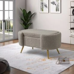 Alina Storage Bench With Metal Legs For Bedroom | ARTFUL LIVING DESIGN -DreamNest Store GUEST 85a5fc66 8bc6 4e1b a203 5e911cecd3fd