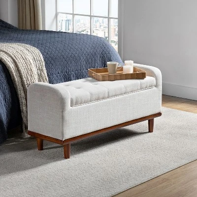 Edgaro Upholstered Storage Bench For Bedroom| ARTFUL LIVING DESIGN 13 Edgaro Upholstered Storage Bench For Bedroom| ARTFUL LIVING DESIGN - Image 13