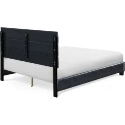 Hudson Leather Upholstered Bed Black - ClickDecor -DreamNest Store GUEST 8719861e 3eff 4a0b a68e df3c65f04d5c