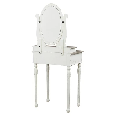 Vanity Set White - Baxton Studio 3 Vanity Set White - Baxton Studio - Image 3
