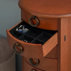 Raine Jewelry Armoire Cherry - Powell Company -DreamNest Store GUEST 88e24efc 1909 4b64 b10d 9c6ff2448589