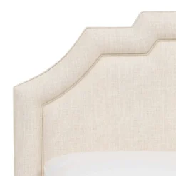 Axel Notched Bordered Headboard Linen - Skyline Furniture -DreamNest Store GUEST 88f8dd68 0888 4abd 9818 a86cb873db7d