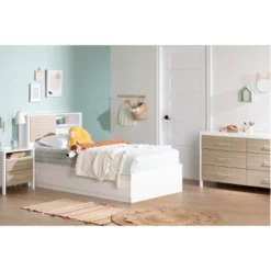 Munich 6 Drawer Double Dresser White/Soft Elm - South Shore -DreamNest Store GUEST 8973778e 4fcb 4eab b4ee 882b9d4d2670
