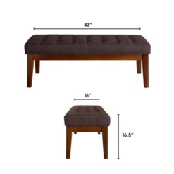 Claire Tufted Upholstered Bench - Adore Decor -DreamNest Store GUEST 8a168d43 4ee6 4118 96fd 2d6e014f600e