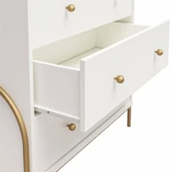 Anastasia 5 Drawer Dresser White - CosmoLiving By Cosmopolitan -DreamNest Store GUEST 8a27bd64 b6a5 4827 aafd 4c614115fe07
