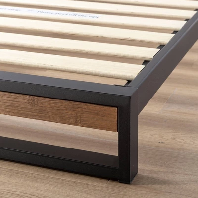 Suzanne Platform Bed With Headboard Black - Zinus 3 Suzanne Platform Bed With Headboard Black - Zinus - Image 3