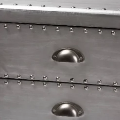 5 Drawer Davet Metal Accent Chest Silver - Baxton Studio -DreamNest Store GUEST 8ae3df62 4f2d 4cee 98f4 6c8e9a6c6741