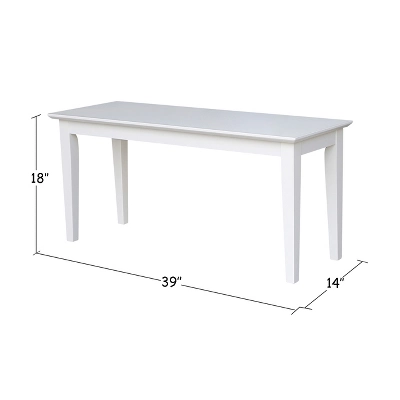 Shaker Styled Bench - International Concepts 2 Shaker Styled Bench - International Concepts - Image 2