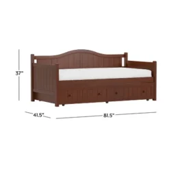 Staci Wood Daybed With Trundle Twin - Cherry - Hillsdale Furniture -DreamNest Store GUEST 8b1d8ff2 abf1 4720 afff 234306c8c2af
