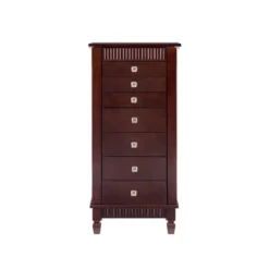 Tierra Contemporary Jewelry Armoire Merlot Brown - Powell Company -DreamNest Store GUEST 8b5057ec b161 4189 8f6f a32bf7a39627