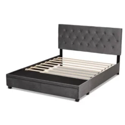 Caronia Velvet Upholstered 2 Drawer Platform Storage Bed - Baxton Studio 13 Caronia Velvet Upholstered 2 Drawer Platform Storage Bed - Baxton Studio -DreamNest Store GUEST 8ba58edd 0e00 43bd 82d9 17d95944351b