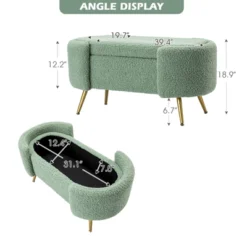 Alina Storage Bench With Metal Legs For Bedroom | ARTFUL LIVING DESIGN -DreamNest Store GUEST 8bc53a89 cb2b 47f4 aedb 23e3cc3d0f13