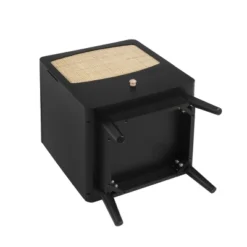 Alyson 22.13'' H X 15.75'' W X 15.75'' D Carry With 1 Rattan Doors And 1 Drawer Nightstand With Storage-The Pop Maison -DreamNest Store GUEST 8c1528c5 6bf0 481a 8952 8144872f6be9