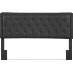 King Amery Tufted Upholstered Headboard Charcoal - Adore Decor -DreamNest Store GUEST 8c466913 2f4f 4bcc bb8e 1f77588c4386