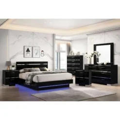 6pc Cavatao Bedroom Set With Led Light - MiBasics