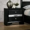 Oak Creek 3 Drawer Nightstand Black - MiBasics