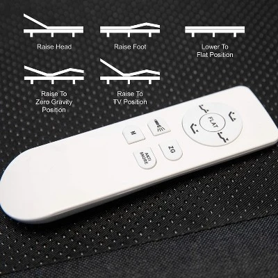 Merrick Lane Adjustable Bed Frame, Motorized Zero Gravity Adjustable Bed Frame W/ Customizable Dual Head & Foot Incline 13 Merrick Lane Adjustable Bed Frame, Motorized Zero Gravity Adjustable Bed Frame W/ Customizable Dual Head & Foot Incline - Image 13