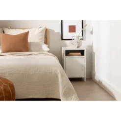 Kodali Nightstand Metal White - South Shore