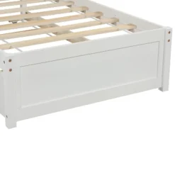 Twin Size Platform Bed Wood Bed Frame With Trundle-ModernLuxe -DreamNest Store GUEST 8f80ab8b bcac 40a7 8185 c8961dac5f1b