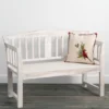 Sullivans White Wooden Bench 33"H Off-White