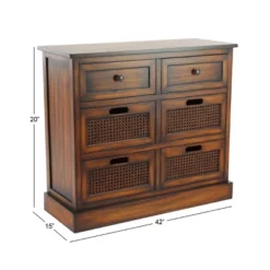 Large Wooden 6 Drawer Side Chest Brown - Olivia & May -DreamNest Store GUEST 9189798d 8a11 4b5b 9f2d b62029d62042