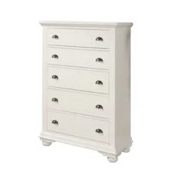 Aiden Cottage 5-Drawer Chest White - Picket House Furnishings