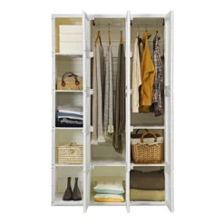 Costway Portable Closet Clothes Foldable Armoire Wardrobe Closet W/10 Cubes, Hanging Rods 17 Costway Portable Closet Clothes Foldable Armoire Wardrobe Closet W/10 Cubes, Hanging Rods -DreamNest Store GUEST 91c56421 4c65 4926 8dca 06b3e2d695a7